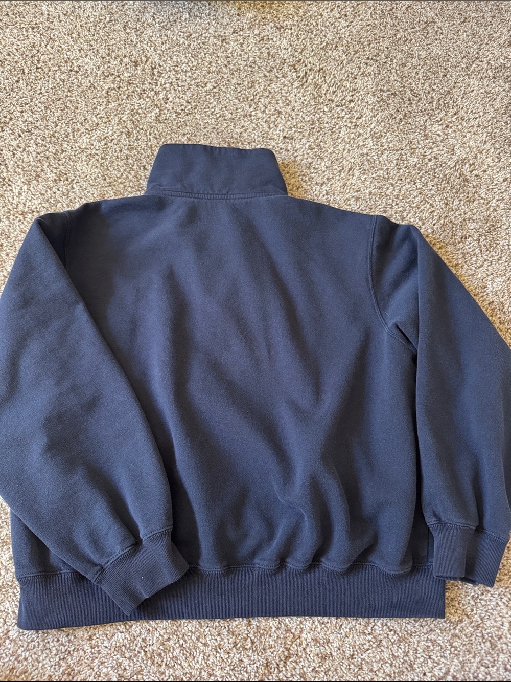 HOLLISTER NAVY 1/4 ZIP - Picture 3 of 3